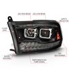 ANZO | LED Projector Headlight - Ram 1500 / 2500 / 3500 2009-2018 Anzo USA Projector Headlight