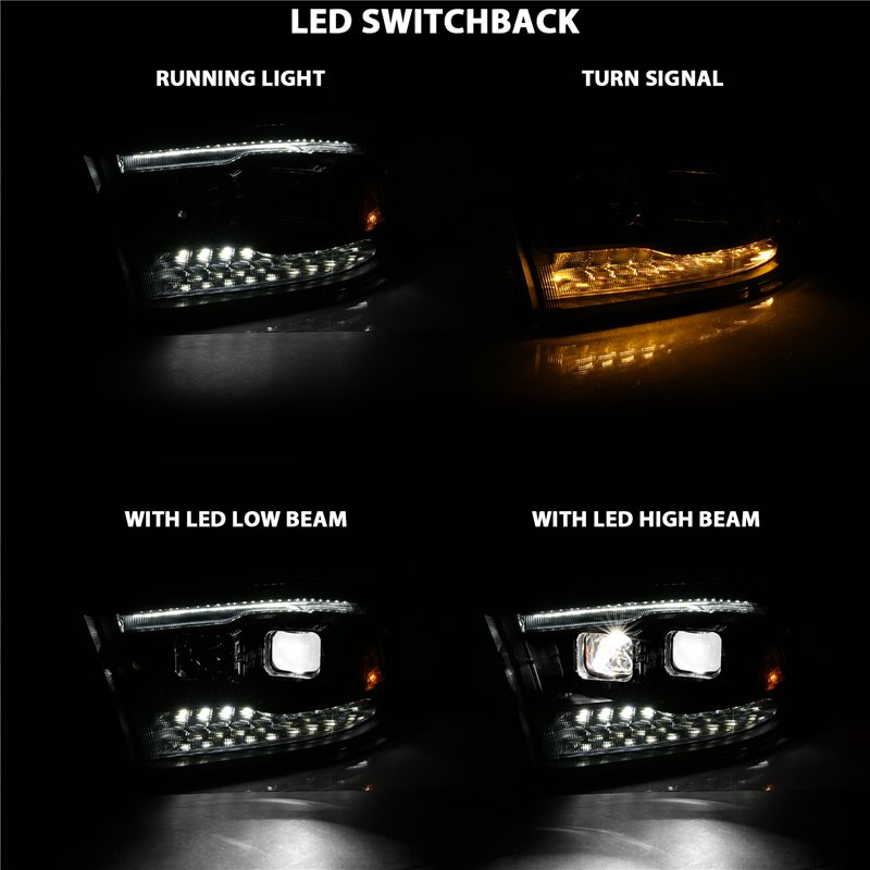 ANZO | LED Projector Headlight - Ram 1500 / 2500 / 3500 2009-2018 Anzo USA Projector Headlight