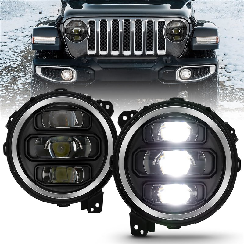ANZO | LED Projector Headlight - Wrangler (JL) 2018-2022 Anzo USA Projector Headlight