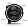 ANZO | LED Projector Headlight - Wrangler (JL) 2018-2022 Anzo USA Projector Headlight