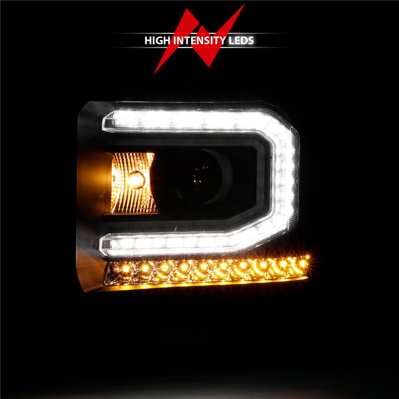 ANZO | Projector Headlight Set - Sierra 1500 2016-2019 Anzo USA Projector Headlight