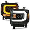 ANZO | Projector Headlight Set - Sierra 1500 / Sierra 2500 HD / Sierra 3500 HD 2014-2016 Anzo USA Projector Headlight