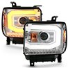 ANZO | Projector Headlight Set - Sierra 1500 / Sierra 2500 HD / Sierra 3500 HD 2014-2016 Anzo USA Projector Headlight