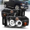 ANZO | Projector Headlight Set w/Halo - Ram 1500 / 2500 / 3500 2005-2005 Anzo USA Projector Headlight