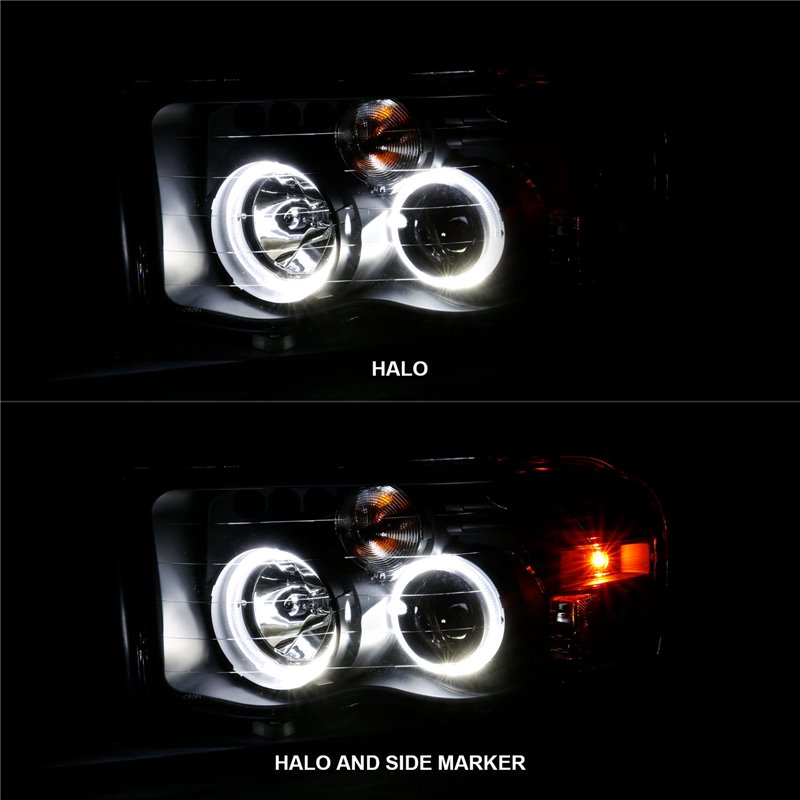 ANZO | Projector Headlight Set w/Halo - Ram 1500 / 2500 / 3500 2005-2005 Anzo USA Projector Headlight