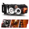 ANZO | Projector Headlight Set w/Halo - Ram 1500 / 2500 / 3500 2005-2005 Anzo USA Projector Headlight
