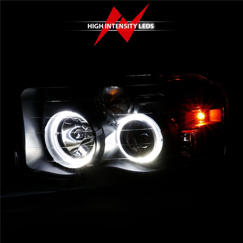 ANZO | Projector Headlight Set w/Halo - Ram 1500 / 2500 / 3500 2005-2005 Anzo USA Projector Headlight