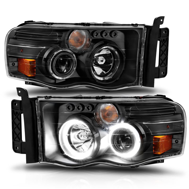 ANZO | Projector Headlight Set w/Halo - Ram 1500 / 2500 / 3500 2005-2005 Anzo USA Projector Headlight