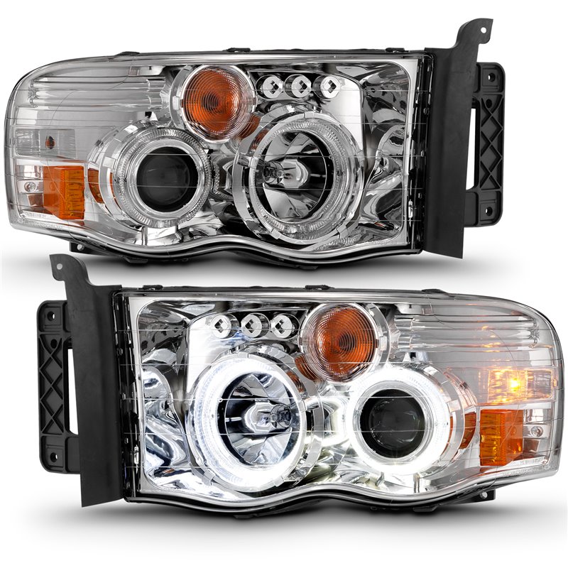 ANZO | Projector Headlight Set w/Halo - Ram 1500 / 2500 / 3500 2005-2005 Anzo USA Projector Headlight