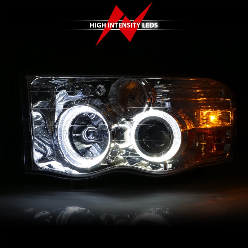 ANZO | Projector Headlight Set w/Halo - Ram 1500 / 2500 / 3500 2005-2005 Anzo USA Projector Headlight