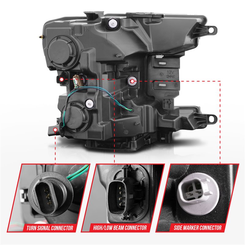 ANZO | Projector Headlight Set - F-150 2018-2020 Anzo USA Projector Headlight