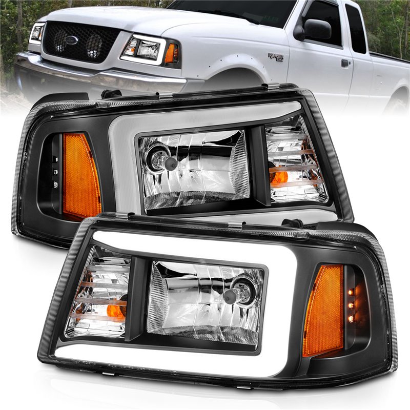 ANZO | Crystal Headlight Set - Ranger 2.3L / 3.0L / 4.0L 2005-2011 Anzo USA Phares avant