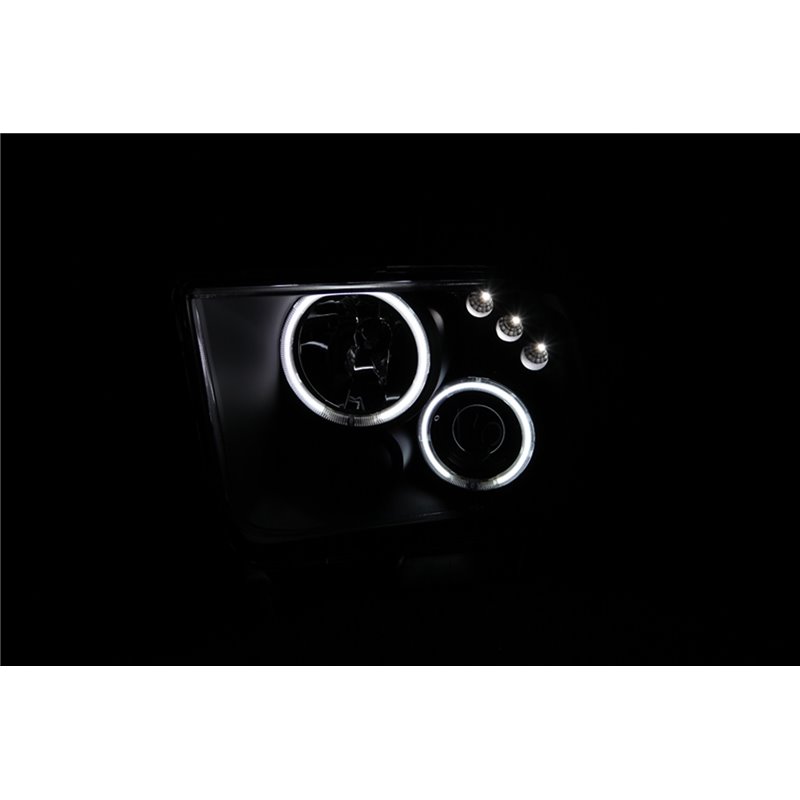 ANZO | Projector Headlight Set w/Halo - Mustang 4.0L / 4.6L 2005-2009 Anzo USA Projector Headlight