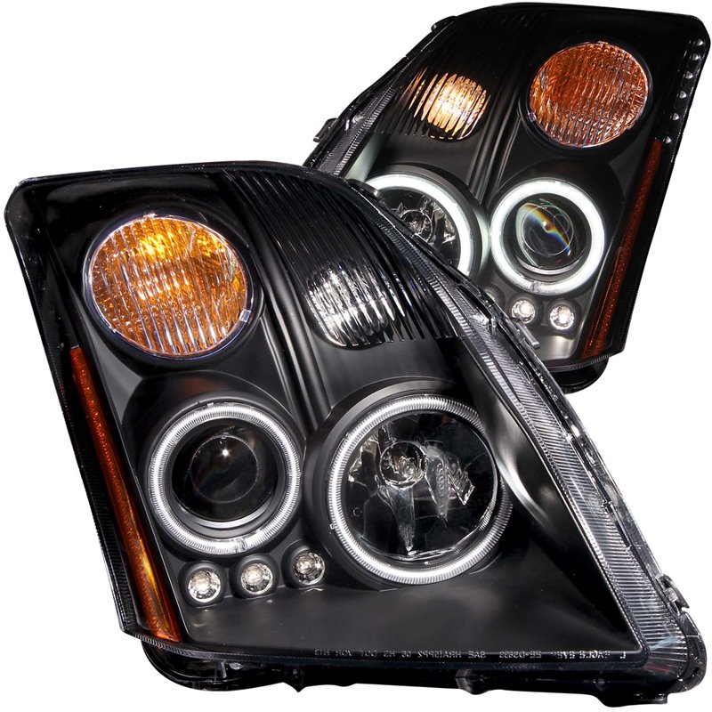 ANZO | Projector Headlight Set w/Halo - Sentra 2.0L / 2.5L 2008-2012 Anzo USA Projector Headlight