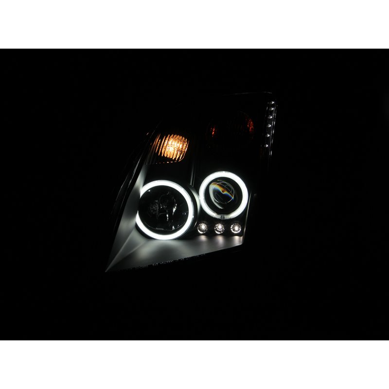 ANZO | Projector Headlight Set w/Halo - Sentra 2.0L / 2.5L 2008-2012 Anzo USA Projector Headlight