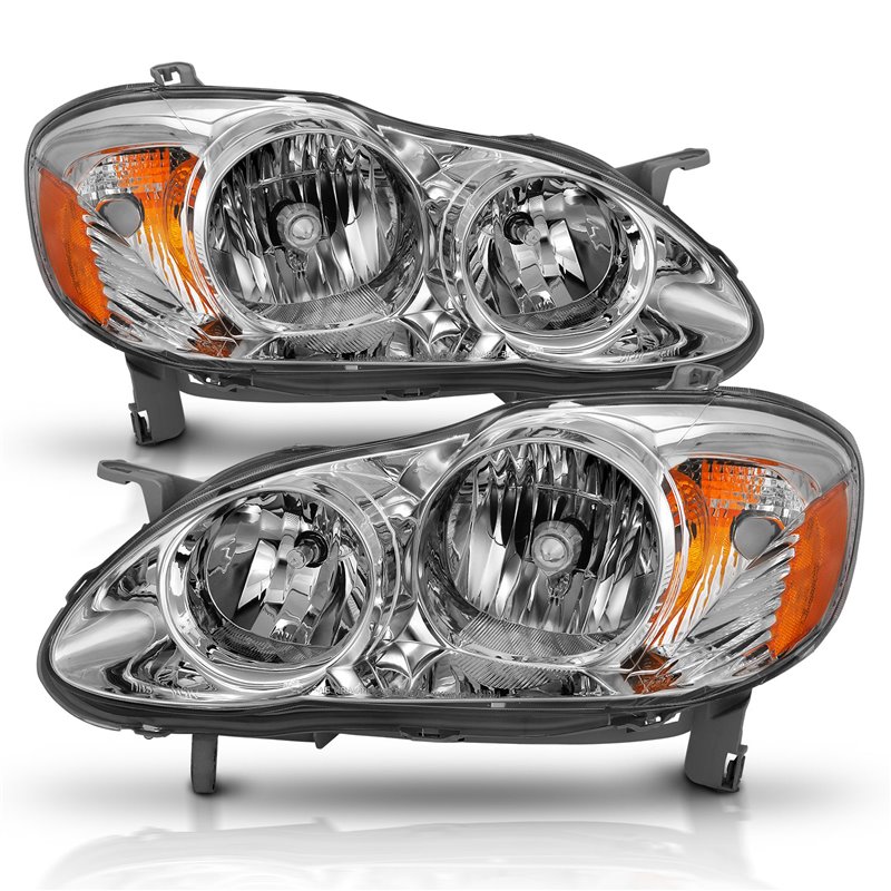 ANZO | Crystal Headlight Set - Corolla 1.8L 2005-2008 Anzo USA Headlights