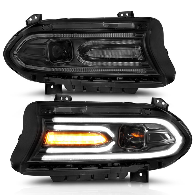 ANZO | Projector Headlight Set - Charger 2015-2018 Anzo USA Projector Headlight