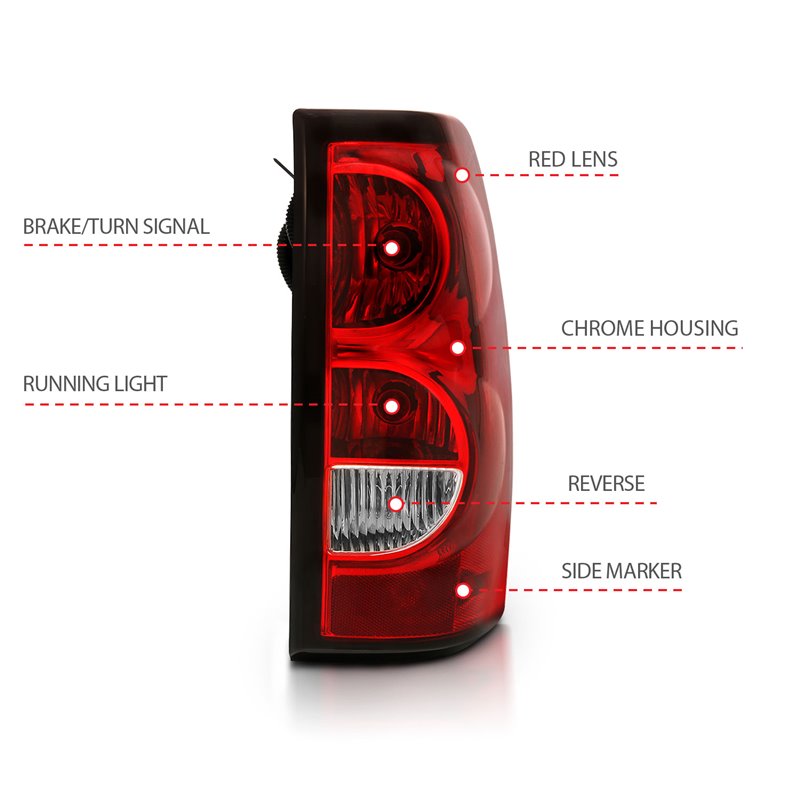 ANZO | Tail Light Assembly - Chevrolet 2005-2007 Anzo USA LED Tail Lights