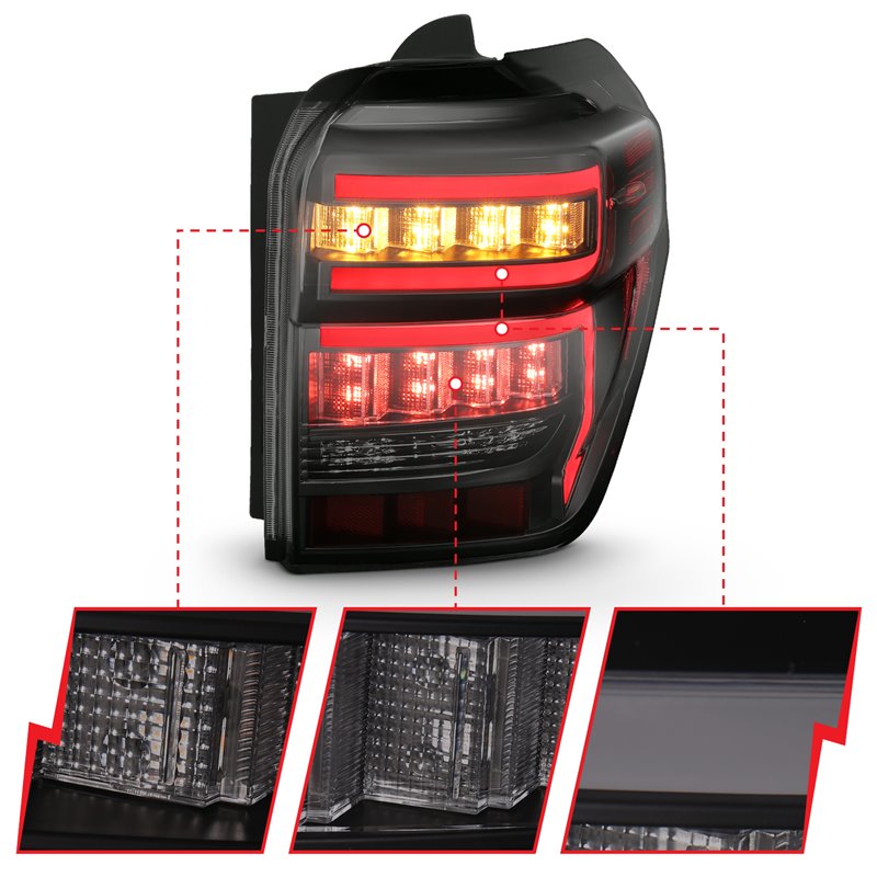 ANZO | Tail Light Assembly - 4Runner 4.0L 2014-2020 Anzo USA LED Tail Lights