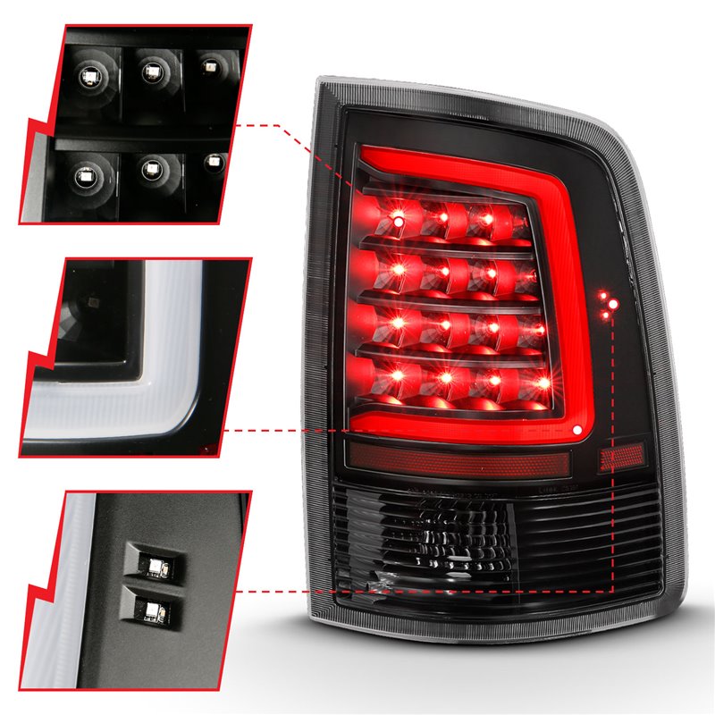 ANZO | Tail Light Assembly - Ram 1500 / Classic / 2500 / 3500 2009-2019 Anzo USA LED Tail Lights