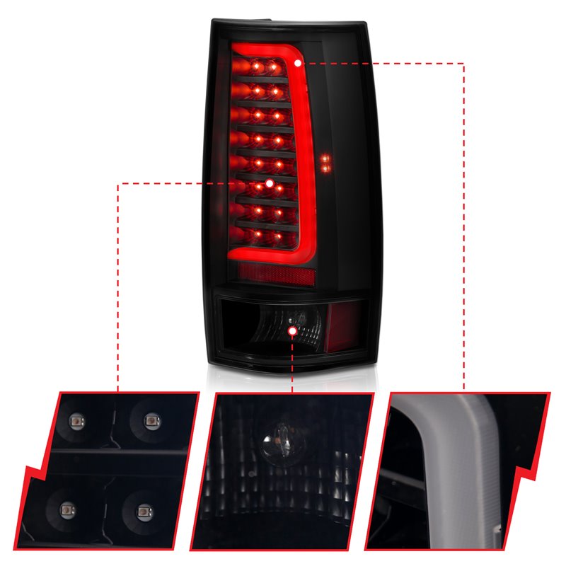 ANZO | Tail Light Assembly - Chevrolet / GMC 2007-2014 Anzo USA Tail Lights