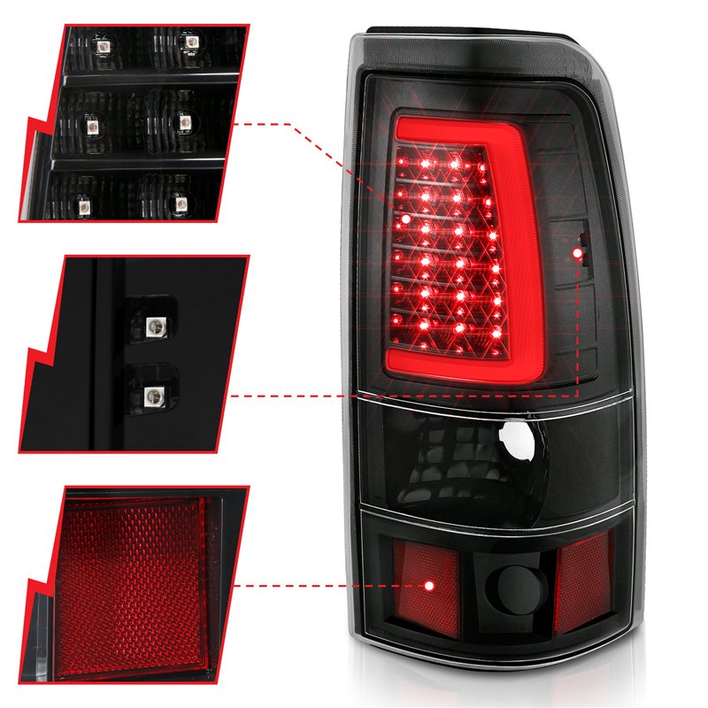 ANZO | Tail Light Assembly - GMC 2005-2007 Anzo USA LED Tail Lights