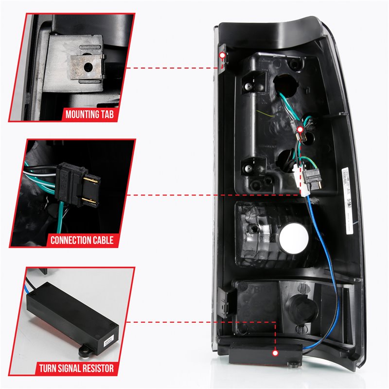 ANZO | Tail Light Assembly - Chevrolet 2005-2007 Anzo USA LED Tail Lights