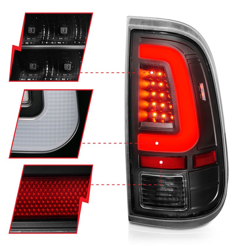 ANZO | Tail Light Assembly - F-250 / F-350 / F-450 / F-550 2008-2016 Anzo USA LED Tail Lights