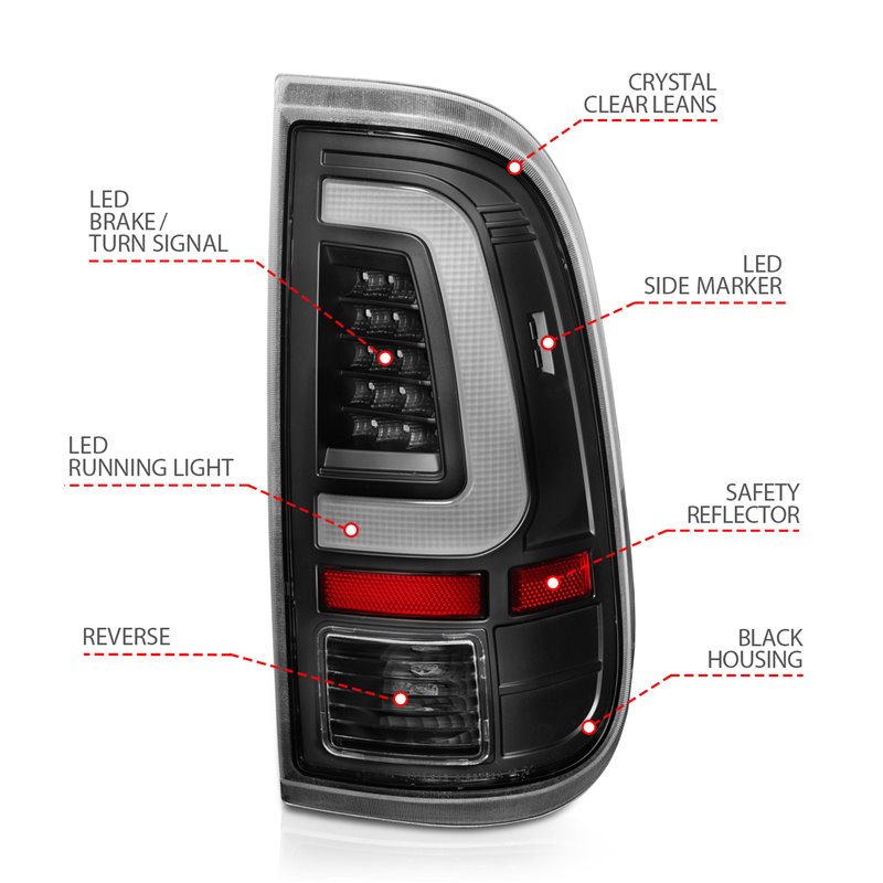 ANZO | Tail Light Assembly - F-250 / F-350 / F-450 / F-550 2008-2016 Anzo USA LED Tail Lights