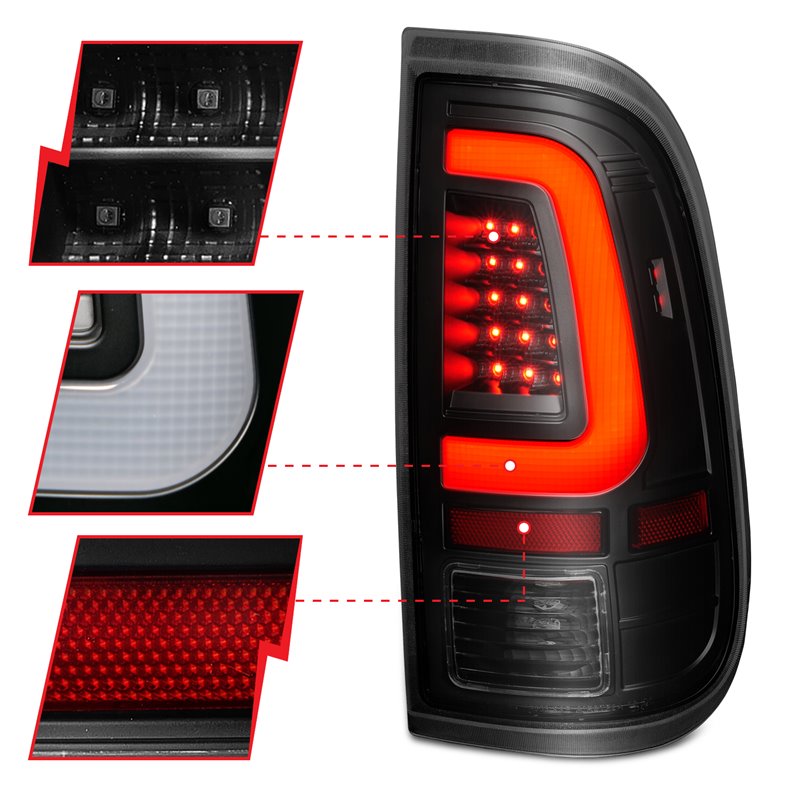 ANZO | Tail Light Assembly - F-250 / F-350 / F-450 / F-550 2008-2016 Anzo USA LED Tail Lights