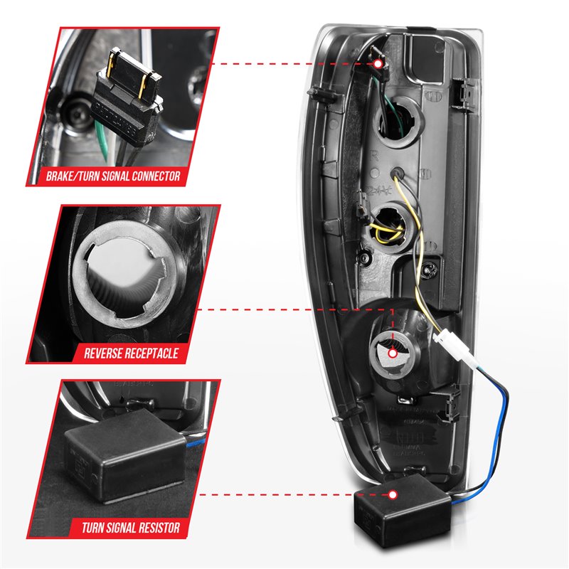 ANZO | Tail Light Assembly - Colorado / Canyon 2005-2012 Anzo USA LED Tail Lights