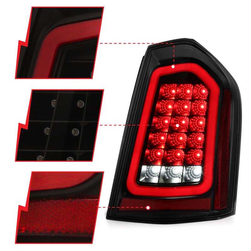 ANZO | Tail Light Assembly - 300 3.6L / 5.7L / 6.4L 2011-2014 Anzo USA LED Tail Lights