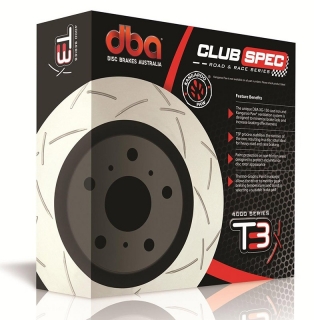 DBA | Disque Slotted T3 Serie 4000 ARRIERE - Mazda3 GT / Mazdaspeed3 DBA Disques de freins