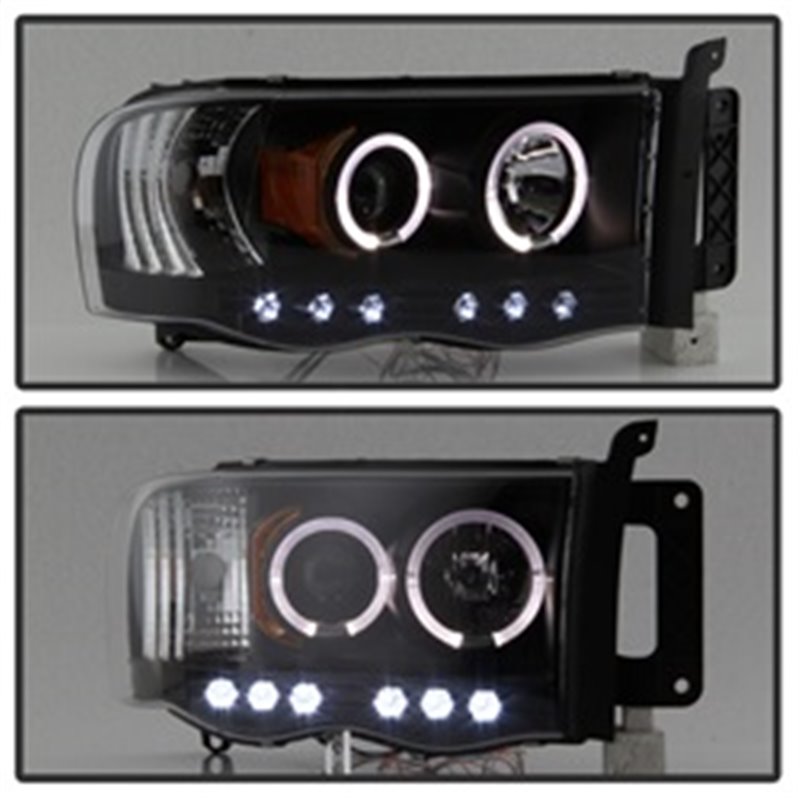 SPYDER | Halo LED Projector Headlights - Ram 1500 / 2500 / 3500 2005-2005 SPYDER Headlights