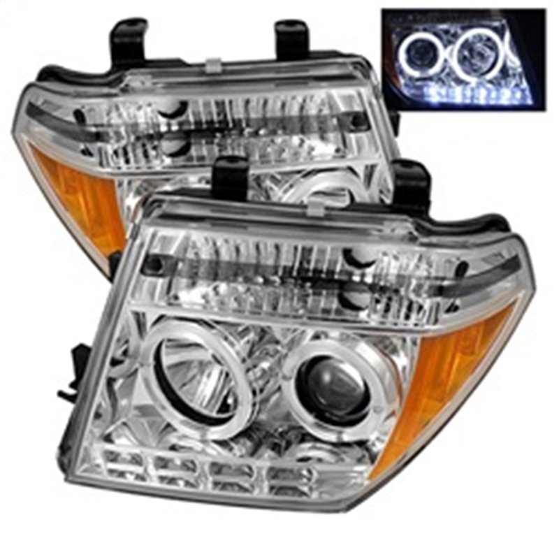 SPYDER | Halo LED Projector Headlights - Frontier 2.5L / 4.0L 2008-2008 SPYDER Headlights