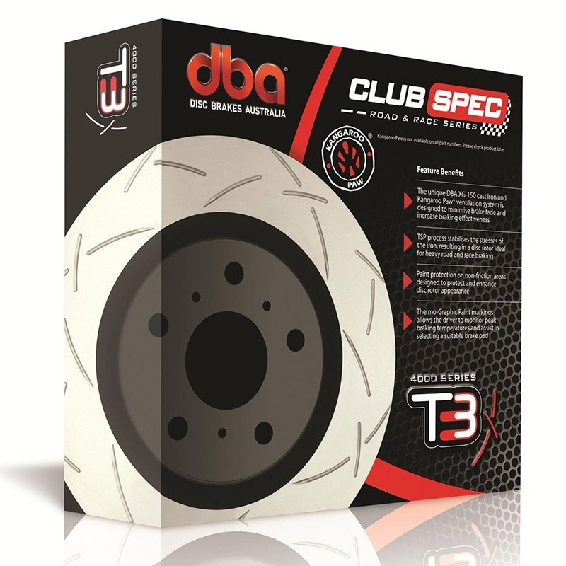 DBA | Disque Slotted T3 Serie 4000 ARRIERE - Scion FR-S / Subaru BRZ DBA Disques de freins