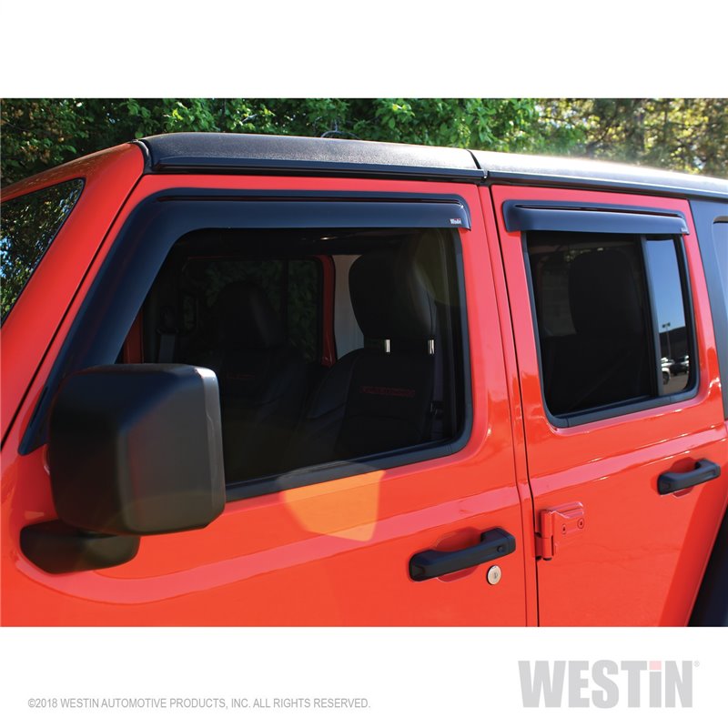 Westin Automotive | Slim Wind Deflector - Wrangler (JL) 2.0T / 3.0L / 3.6L 2018-2022 Westin Automotive Side Window Deflectors