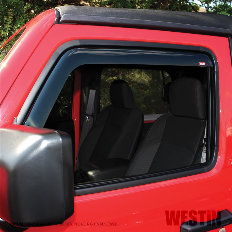 Westin Automotive | In-Channel Wind Deflector - Wrangler (JL) 2.0T / 3.6L 2018-2022 Westin Automotive Déflecteurs de Vitres