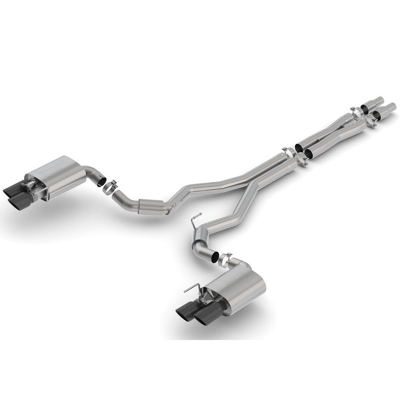Borla | Cat-Back Exhaust S-Type avec valves - Mustang GT - 2018-2022 BORLA Cat-Back Exhausts
