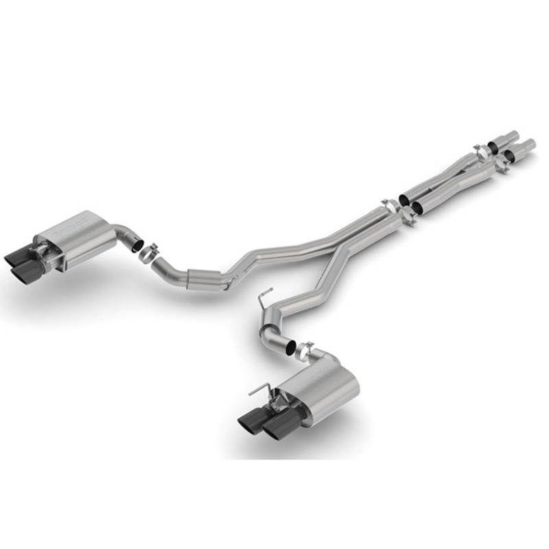 Borla | Cat-Back Exhaust S-Type sans valves - Mustang GT - 2018-2022 BORLA Cat-Back Exhausts