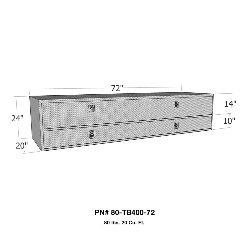 Westin Automotive | Brute High Cap Stake Bed Contractor Tool Box Westin Automotive Accessoires de boite
