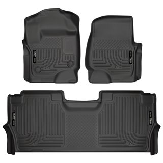 Husky Liners | Front/2nd Seat Floor Liners - F-250 / F-350 / F-450 2017-2021 Husky Liners Tapis Protecteur