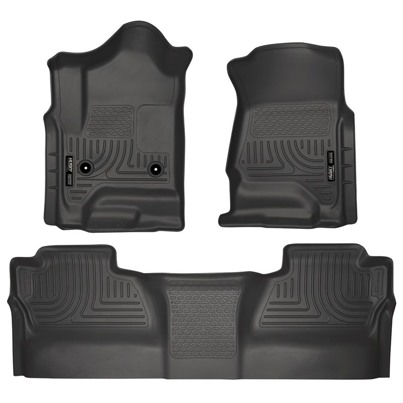 Husky Liners | Front/2nd Seat Floor Liners (Footwell Coverage) - Chevrolet / GMC 2014-2019 Husky Liners Tapis Protecteur