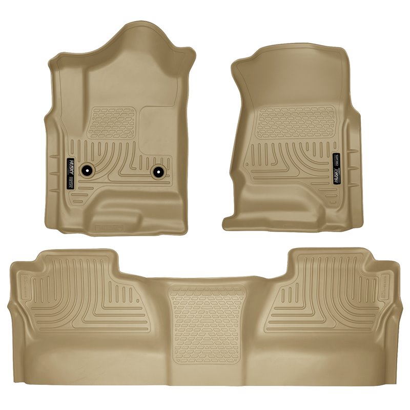 Husky Liners | Front/2nd Seat Floor Liners (Footwell Coverage) - Chevrolet / GMC 2014-2019 Husky Liners Tapis Protecteur