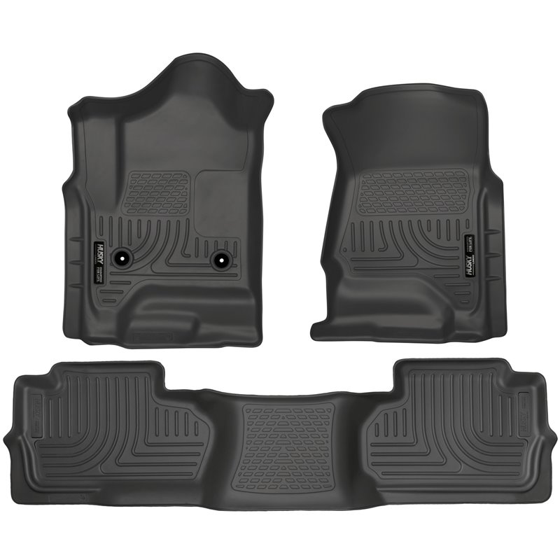 Husky Liners | Front/2nd Seat Floor Liners (Footwell Coverage) - Chevrolet / GMC 2014-2019 Husky Liners Tapis Protecteur