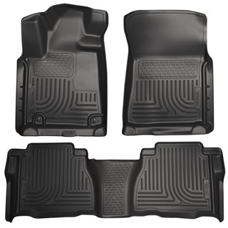 Husky Liners | Front/2nd Seat Floor Liners (Footwell Coverage) - Tundra 4.0L / 4.6L / 5.7L 2010-2011 Husky Liners Tapis Prote...