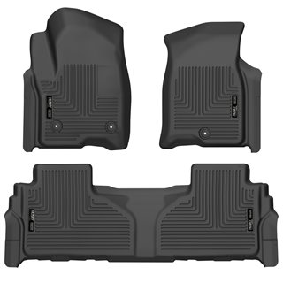 Husky Liners | Front/2nd Seat Floor Liners (Footwell Coverage) - Suburban / Tahoe / Yukon / Yukon XL 2021-2022 Husky Liners T...