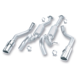 Borla | Cat-Back Exhaust S-Type - Mustang GT 4.6L - Mustang GT / Mach 1 4.6L 1999-2004 BORLA Cat-Back Exhausts
