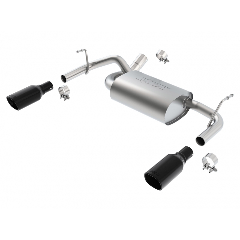 Borla | Axle-Back Exhaust Touring - Wrangler JK / JKU - Wrangler (JK) / Wrangler (JL) 3.6L 2012-2018 BORLA Axle-Back Exhausts