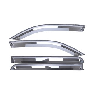 Putco | Element Chrome Window Visor In Channel - Ram 1500 2019-2022 Putco Side Window Deflectors